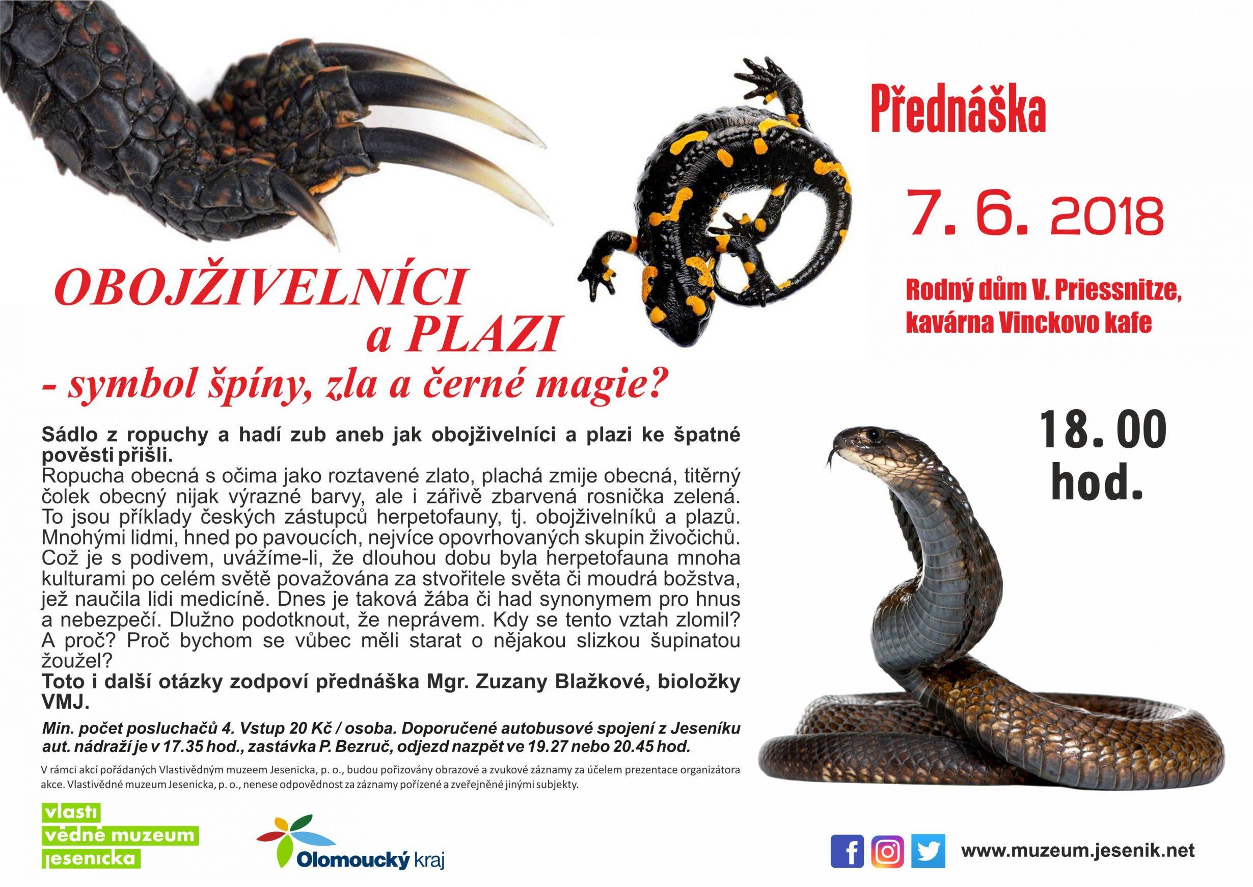 Obojživelníci a plazi – symboly špíny, zla a černé magie (přednáška)