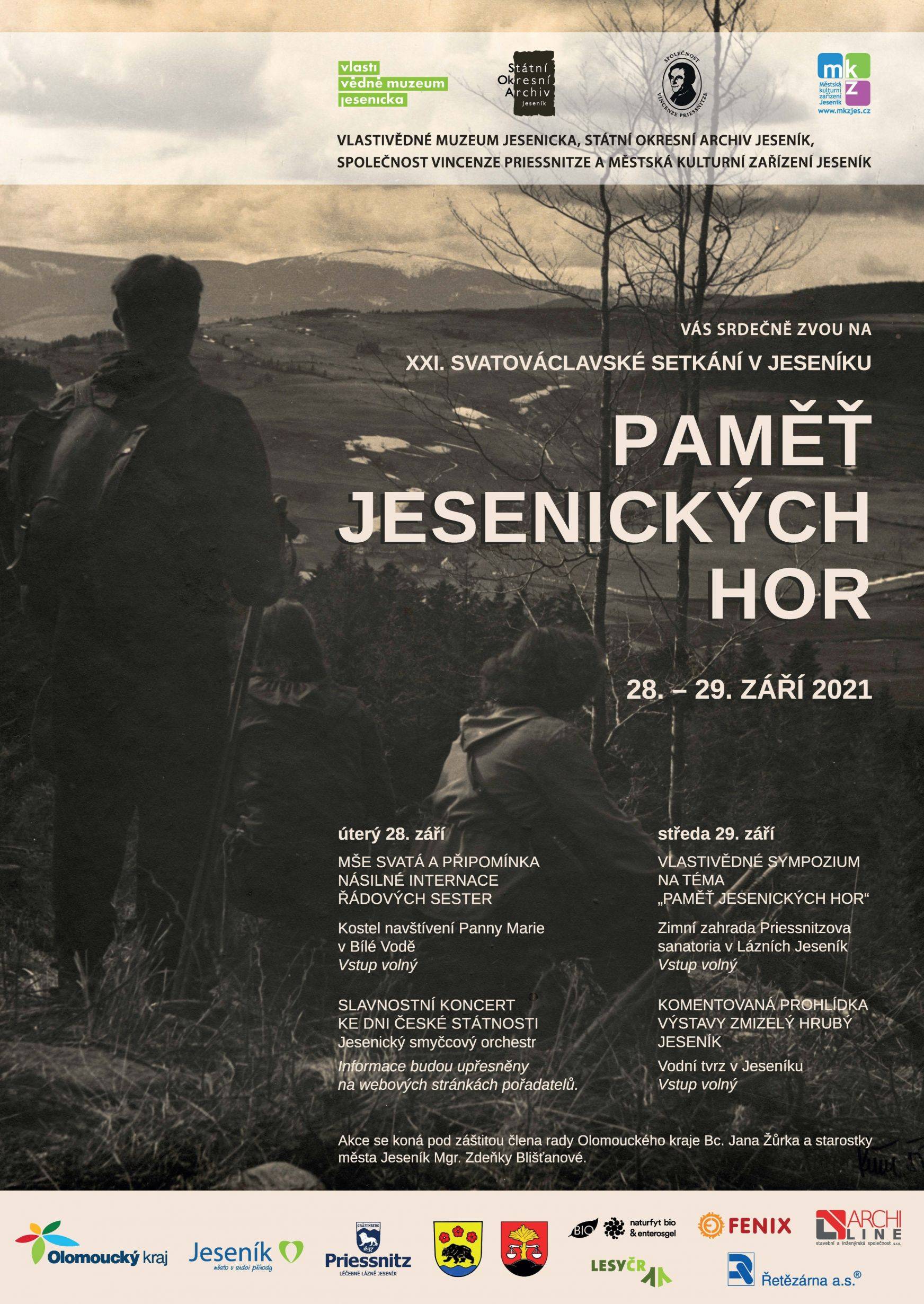 Ohlédnutí za svatováclavským setkáním v Jeseníku na téma Paměť jesenických hor