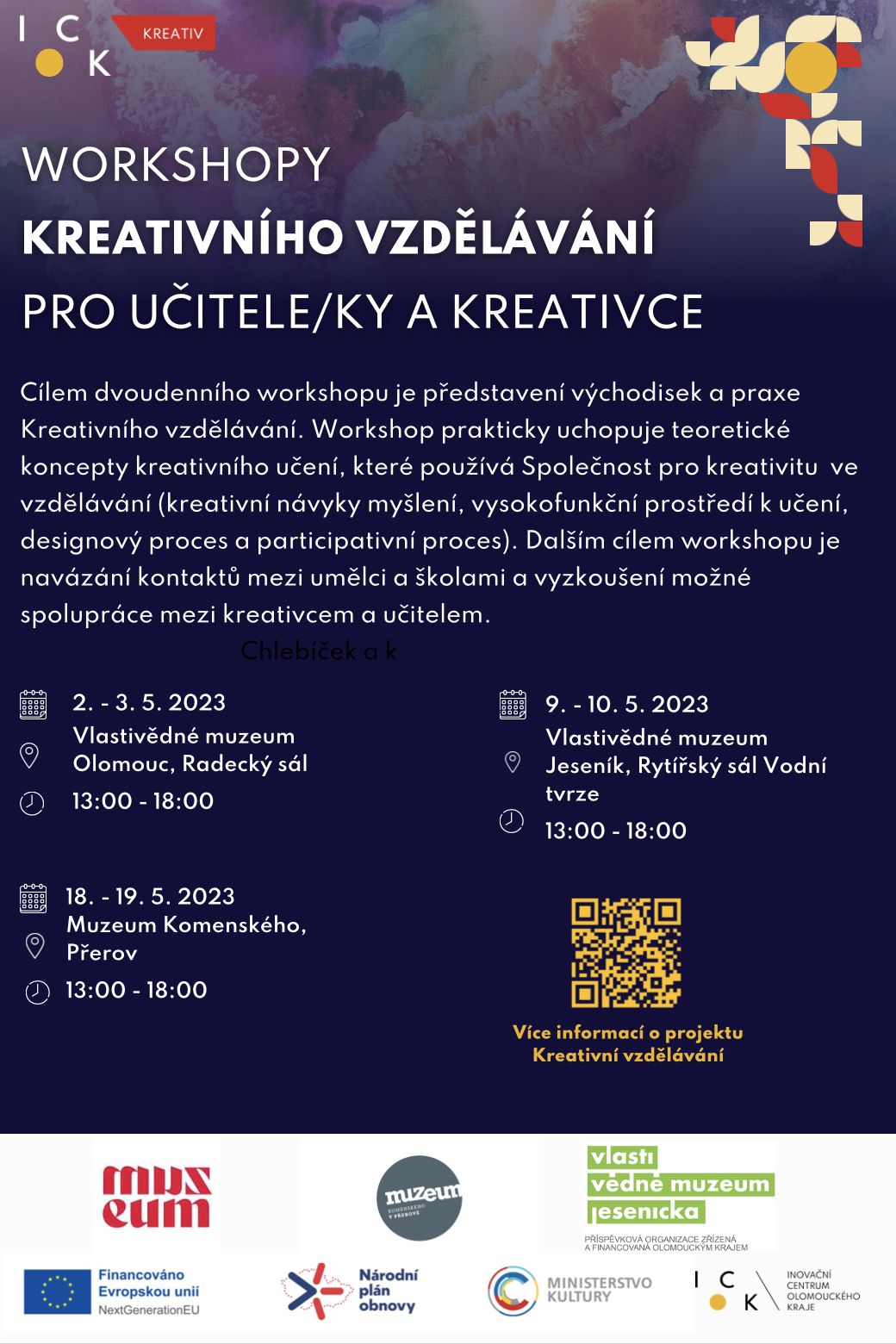 Workshop kreativního vzdělávání Inovačního centra Olomouckého kraje