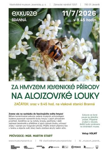 EXKURZE Za hmyzem jesenické přírody na Alojzovské louky