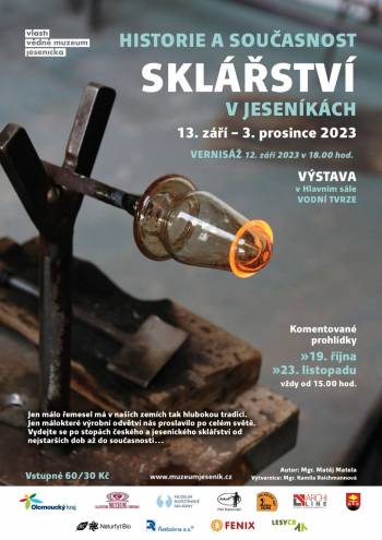 Historie a současnost sklářství v Jeseníkách - komentovaná prohlídka výstavy