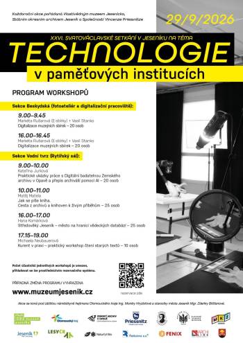 WORKSHOP Digitalizace muzejních sbírek