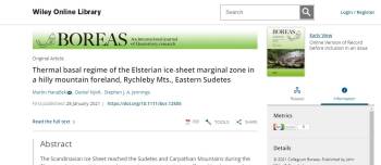 Jesenická geologie na stránkách mezinárodního časopisu