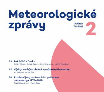 Publikace pracovníků muzea v odborném meteorologickém časopisu