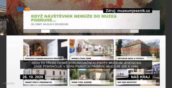 TV Morava odvysílala reportáž o aktivitách muzejních institucí v Olomouckém kraji v době nouzového stavu
