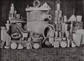 Výrobky z vypáleného kaolínu, snímek z roku 1934 (zdroj: Franz Kiegler Erdgeschichte des Weidenauer Ländchens, 1938).