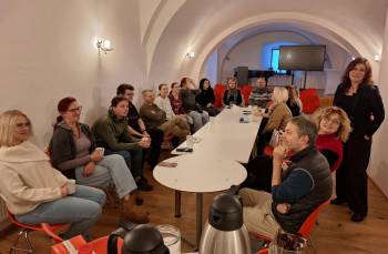 Obchodní úsek Priessnitzových léčebných lázní na návštěvě ve Vodní tvrzi