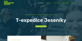 Nové internetové stránky T‑expedice Jeseníky jsou online!